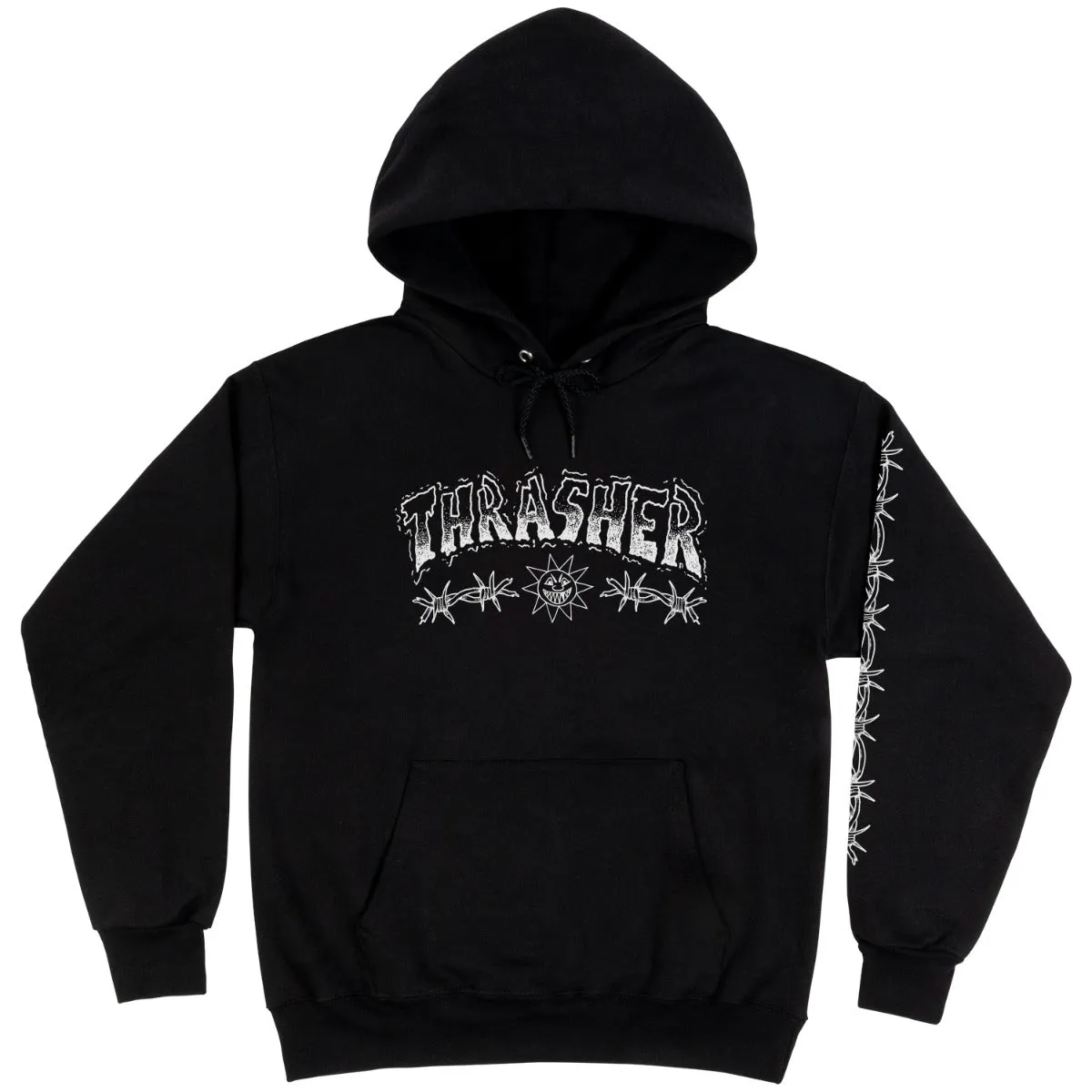 Thrasher Magazine Barbed Wire Hoodie - Black