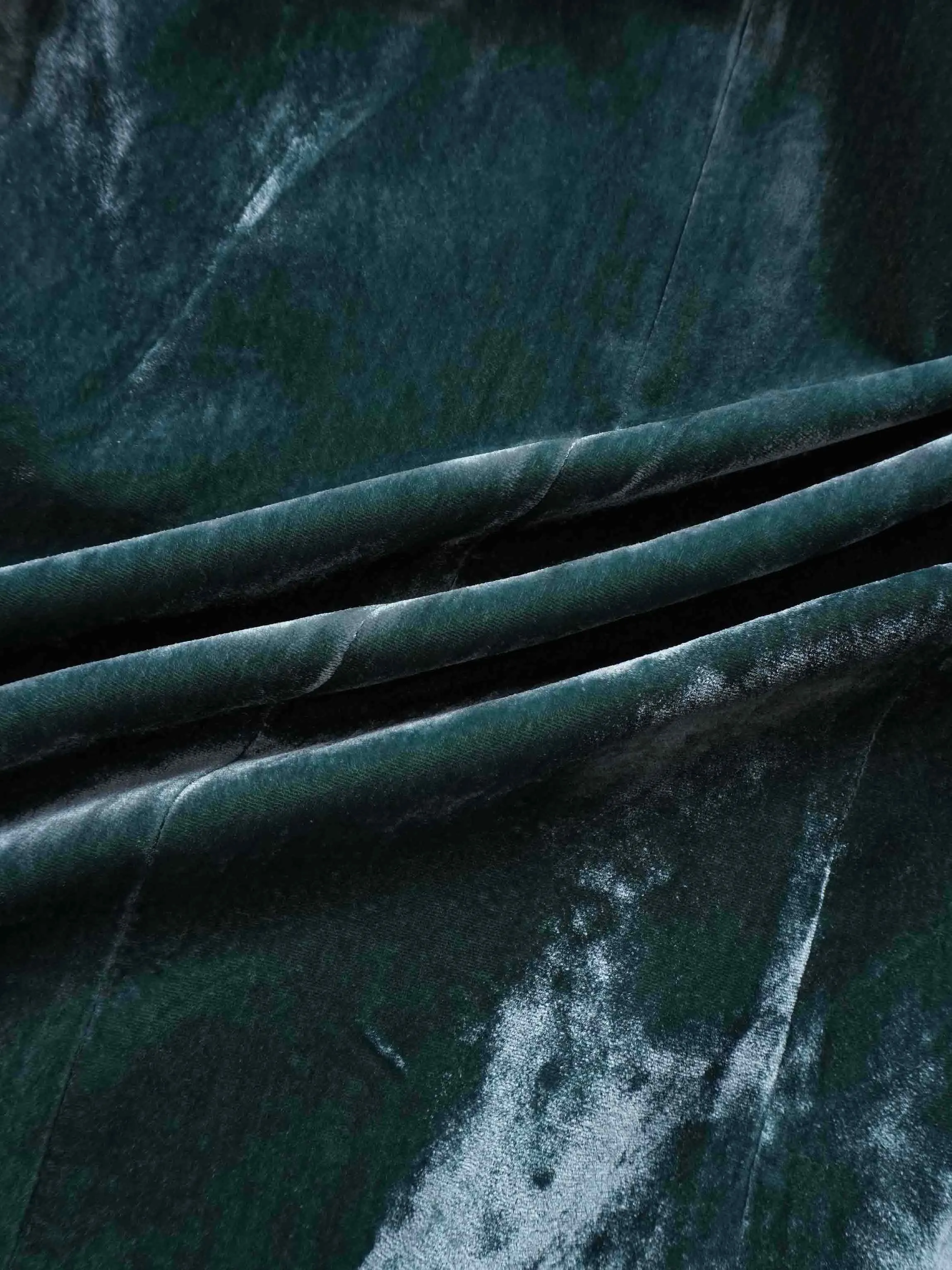 Velvet Blazer-Teal
