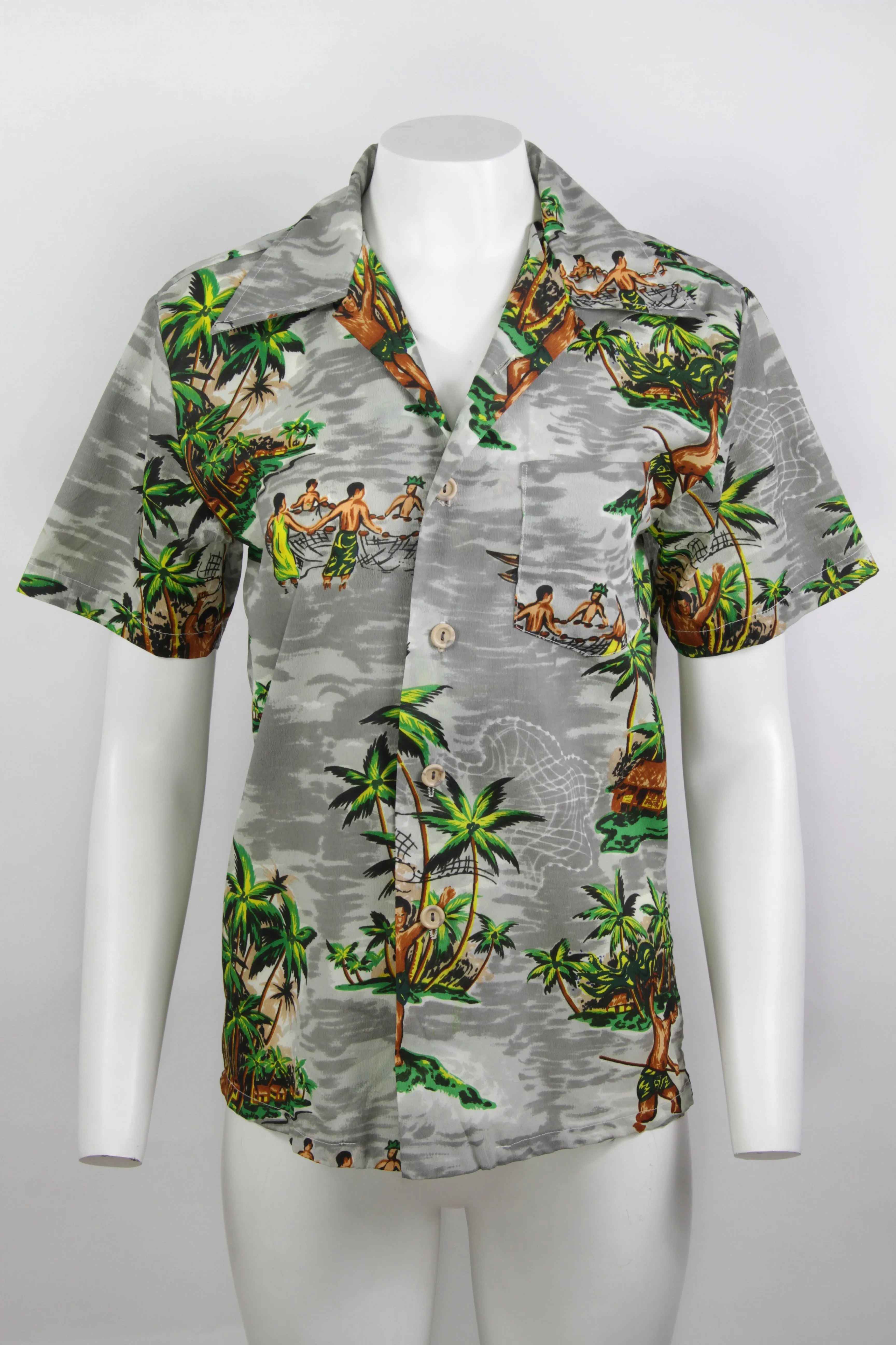 Vintage 70s Hawaiian Shirt - S