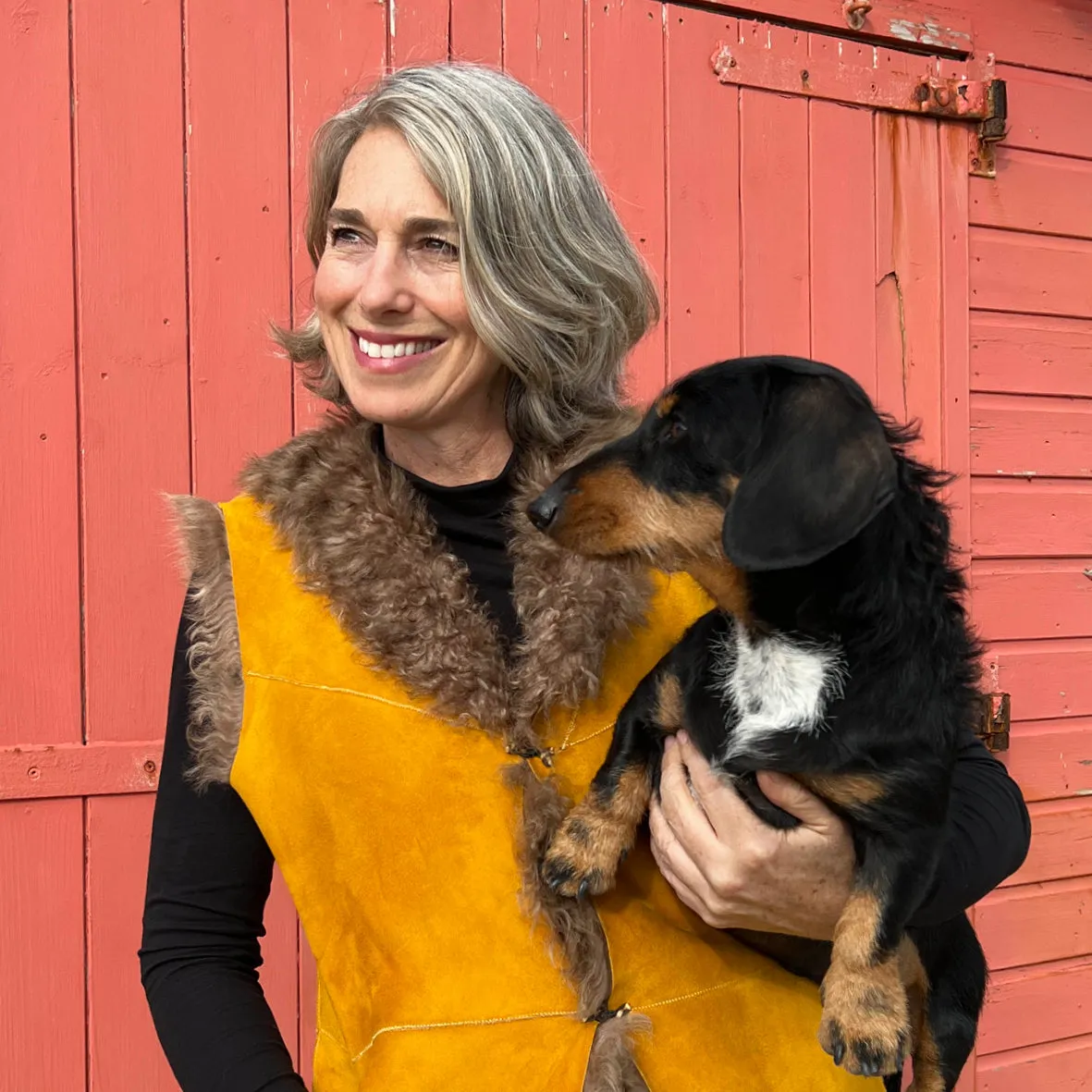 YELEK REVERSIBLE GILET /  MUSTARD   MOCHA
