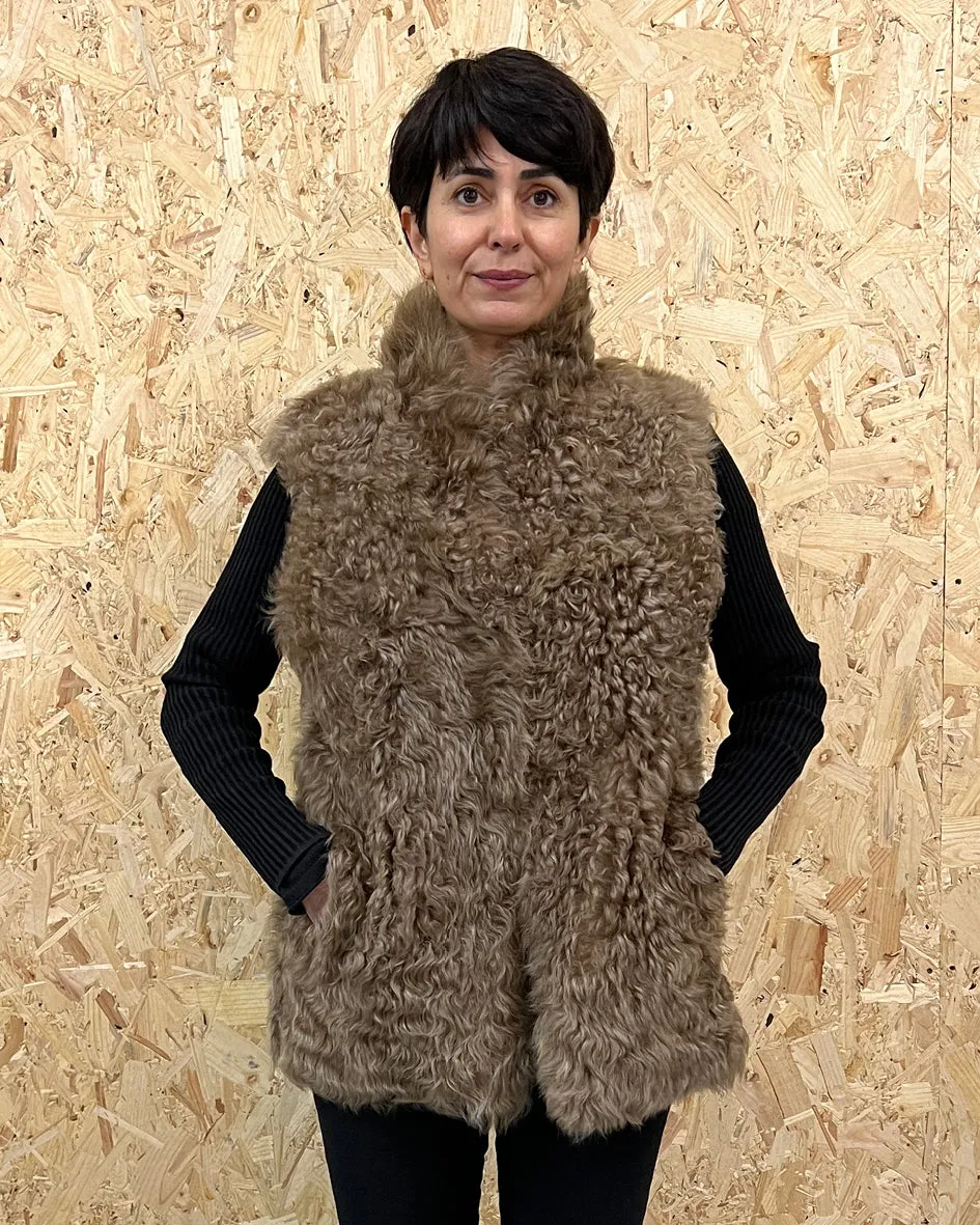 YELEK REVERSIBLE GILET /  MUSTARD   MOCHA