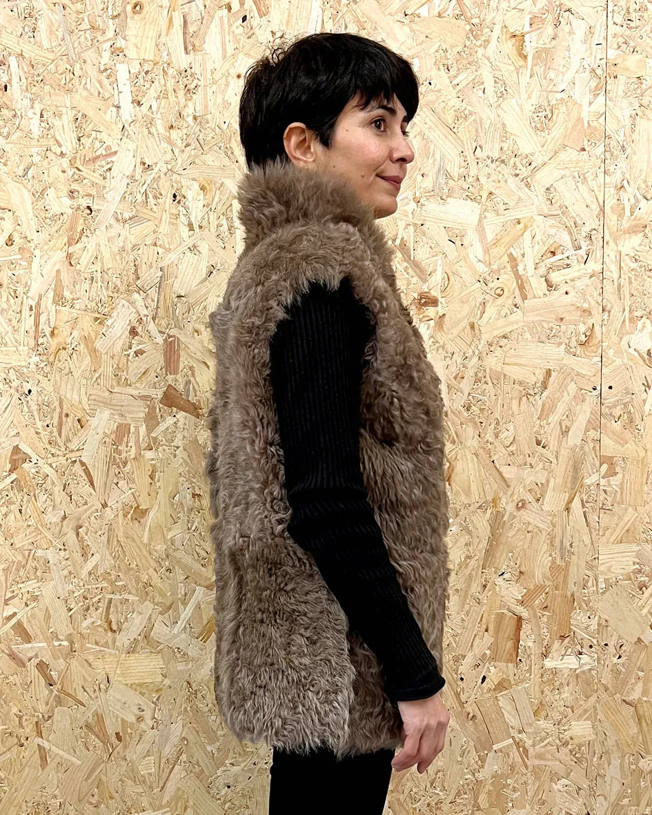 YELEK REVERSIBLE GILET /  MUSTARD   MOCHA